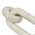 thumbnail image 3 of A&B Home Small Decorative Two-Link Marble Chain with Elegant Cream Finish - 6.5x3x1", 3 of 4