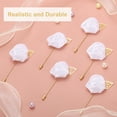thumbnail image 3 of Uxcell 24pcs Pure White Rose Boutonnieres Pins for Wedding Formal Party, 3 of 6
