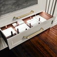 thumbnail image 7 of Goo-Ki 7.6''(192 MM) Hole Centers Champagne Bronze Cabinet Pulls, Drawer Pulls with Crosshatch Knurling, Cabinet Handles for Dresser,Drawer,and Cupboard, 6 Pack, 7 of 7