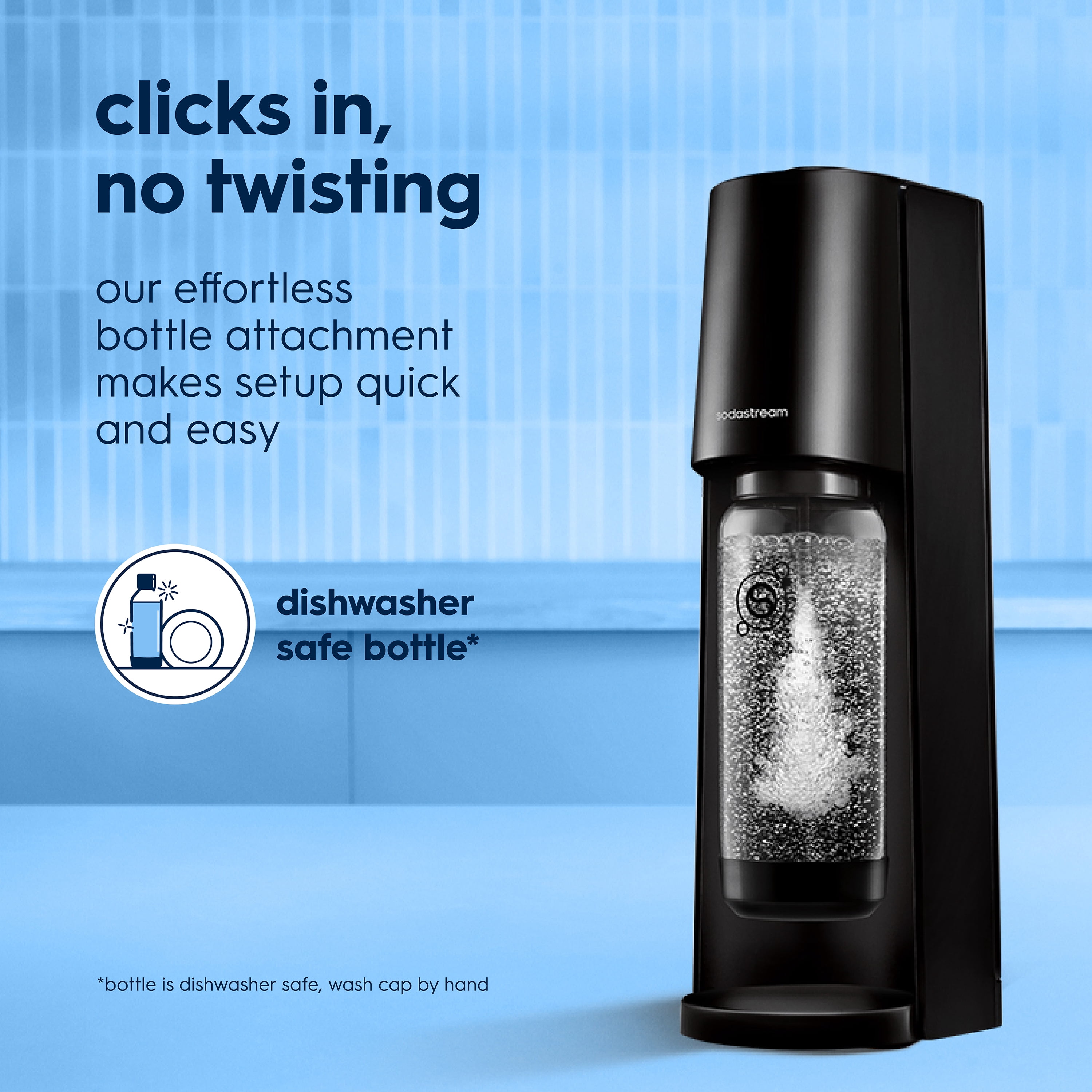sodastream Classic Sparkling Water Maker Kit, Black