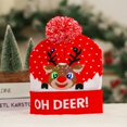 thumbnail image 1 of Gorro de Punto con Luz Led, Boina de Lana, Gorra de Tela de Jersey, Estampado de Dibujos, Papá Noel, Alce, Sombrero para Navidad, Accesorio para Año Nuevo, Regalo para Niños, 1 of 4