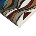 thumbnail image 4 of Luxe Weavers Modern Abstract Waves Fringe Area Rug Multi 8x10, Machine-Woven Carpet, 4 of 7