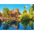 thumbnail image 2 of Noah Jigsaw Puzzle Colorful, picturesque old houses line the Pegnitz River in Nuremberg. 1000 Pieces, 2 of 2