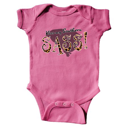 

Inktastic South Carolina Kiss my Southern Sass! in Leopard Print Gift Baby Girl Bodysuit