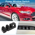 thumbnail image 2 of Interruptor de ventana eléctrica Unique Bargains No.DG9Z14529CA para el lado del conductor delantero izquierdo para Ford Expedition Fusion Negro, 2 of 7