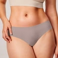 thumbnail image 2 of Ashirexll Ladies Underwear Panties, Plus Size Underwear for Women, Ladies Fashion Solid Color Seamless Ice Silk Mid Waist Panties, 2 of 6