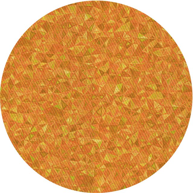 Ahgly Company Tapis Rond Lavable en Machine Intérieur Transitionnel Orange Rouge Orange, 3 Pieds Rond