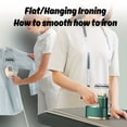 thumbnail image 2 of 1pc New 3 In 1 Mini Steam Iron, Mini Travel Iron With Steam, Portable Ironing Clothes Foldable Rotating Handheld Steam Iron, Travel Mini Steam Iron Wrinkle Remover Ironing Machine, 2 of 4