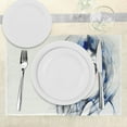 thumbnail image 3 of Ambesonne Abstract Place Mats Set of 4, Watercolor Woman Image, Standard Size, Coconut Blue and Black, 3 of 6