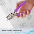 thumbnail image 4 of Enday 1/4” Paper Single Hole Puncher Home Office Supplies, Purple 1 Pack, 4 of 7