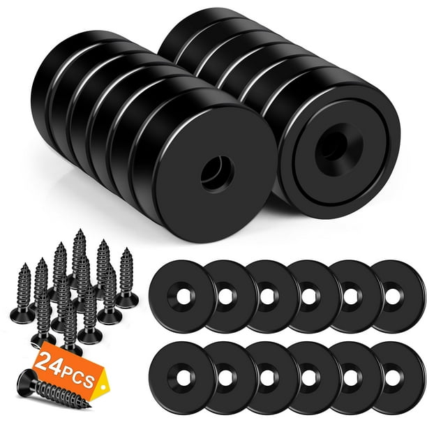 Imán en forma de copa DIYMAG de 40 libras de neodimio con tornillo resistente de 2 cm
