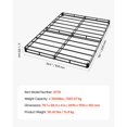 thumbnail image 5 of Queen Size Bed Frame Heavy Duty Metal Frame 3500lbs Capacity Washable Fabric Cover 4 Inch Mattress Base Easy Assembly 79.1 x 59.4 x 4 Inches, 5 of 7