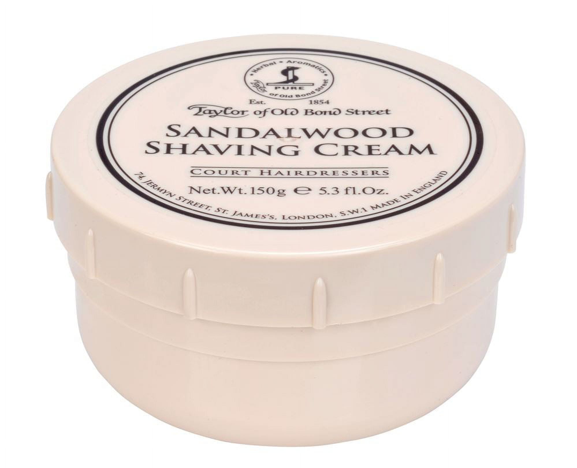 Taylor Bond Oz Old Shaving Cream 5.3 for Men, of Street Bowl Sandalwood