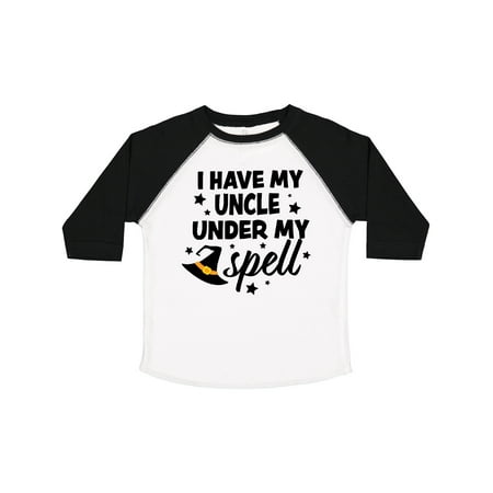 

Inktastic I Have My Uncle Under My Spell with Cute Witch Hat Gift Toddler Boy or Toddler Girl T-Shirt