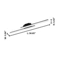thumbnail image 3 of 204055A Eglo Lighting Palmital 1 - 1-Light Led Wall And Ceiling Light - Matte Black - Satin Acrylic, 3 of 3