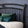 thumbnail image 3 of Virans Full Size Metal Platform Bed with Victorian Style Headboard, Heavy Duty Steel Slat Support, 12"Under Bed Storage,Easy Assembly, Black, 3 of 7