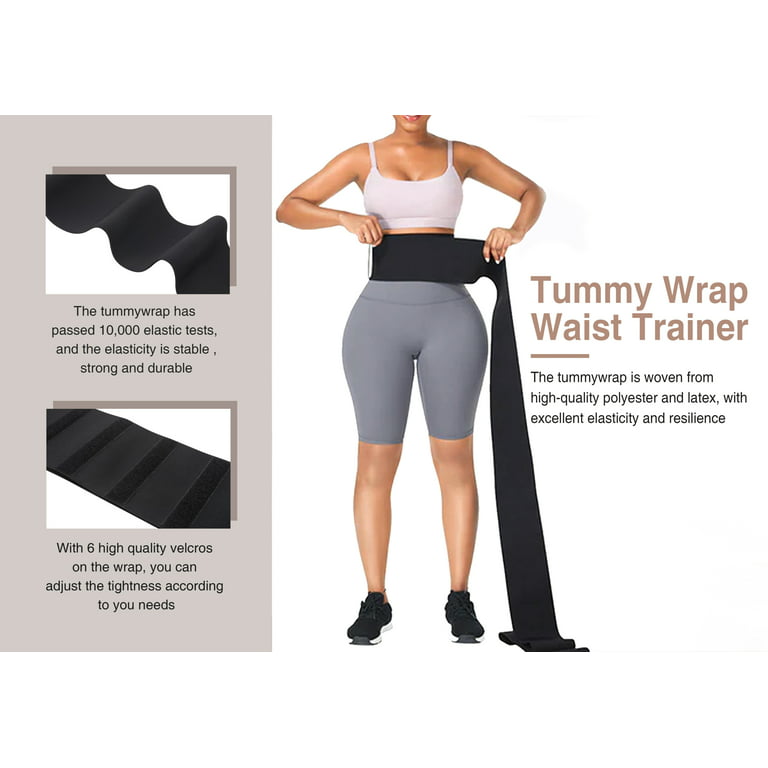 Full Curve - Latex Tummy Wrap Waist Shapewear Neoprene Belt Adult Size (XS  - 5XL)- Compression 