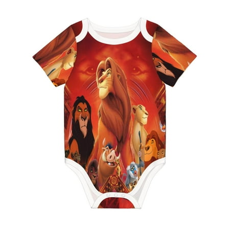 

Lion King Jumpsuit Newborn Baby Bodysuit Infant Outfit 0-24Months Kids Short Clothes