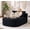 Black, variant on YIORTWO 67" Oversized Corduroy Chaise Lounge Chair, No Assembly Required Deep Seat Sleeper Sofa, Convertible Sofa Bed & 2 Pillows, Black