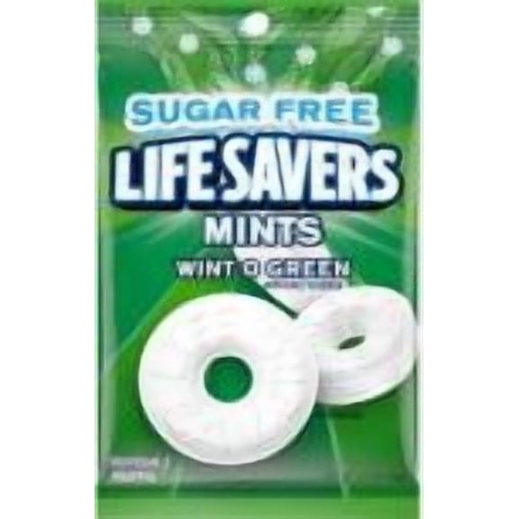 LIFESAVERS SUGAR FREE WINT-O-GREEN 2.75 Oz. Pack Of 12