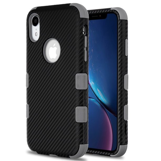 For Apple iPhone XR Case, by Insten Tuff (Carbon Fiber) Carbon Fiber