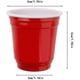 thumbnail image 3 of 50 vasos de chupito rojos, vasos pequeños de plástico reutilizables para fiestas, vasos medicinales (hy), 3 of 5