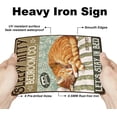 thumbnail image 3 of Letreros de hojalata de metal con diseño de gato divertido retro, letreros de hojalata vintage con diseño de gatito, decoración de pared para el hogar, bar, cafetería, garaje, hotel, restaurante,, 3 of 8