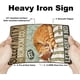 thumbnail image 3 of Letreros de hojalata de metal con diseño de gato divertido retro, vintage, gatito, decoración de pared, 3 of 8