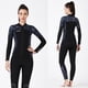 thumbnail image 4 of Vela de buceo 3mm Tops de traje de neopreno premium Titis de neopreno UV Protección Ubicación Buceo de buceo Scuba de canoa para aeróbicos de agua Snorkel Grey XXL seitruly OD003290-20, 4 of 7