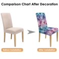 thumbnail image 7 of Washable Butterfly Pattern Dining Chair Covers Set of 4, Stretch Polyester Kitchen Slipcovers, Removable Seat Protector for Home or Event, 7 of 7