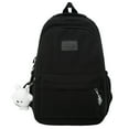 thumbnail image 1 of POINTERTECK Casual Book Bags Large Capacity Woman Backpack Simple for Outdoor Sport (Black), 1 of 8