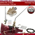 thumbnail image 1 of American Shifter  4L80E Shifter Kit Chrome 23 in. E Brake Cable Clamp Clevis Trim Kit for F45FE, 1 of 1
