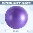 thumbnail image 2 of BESTSKY Exercise Ball,21.65in Yoga Ball For Pregnancy,Anti-Slip Pilates Ball,Purple, 2 of 7