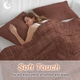 thumbnail image 5 of Dark Brown Bedding 3 Piece Duvet Cover Set Twin Size, Vintage Country Monochrome Chocolate Color Soft Microfiber Comforter Cover with Zipper Closure & Pillowcases, Wrinkle & FadeResistant Quilt Cover, 5 of 9