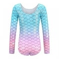 thumbnail image 2 of Uccdo Girls Long Sleeve Gymnastics Leotards Big Girls Quick Dry Tumbling Dancewear Size 5-13 Years, 2 of 3