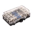 thumbnail image 5 of Portafusibles ANL 3 En 3 Salidas con 6 Fusibles De Aleación De Zinc Niquelado Bloque De Fusibles De Audio De Coche para Coche RV Yacht DC Circuito, 5 of 5