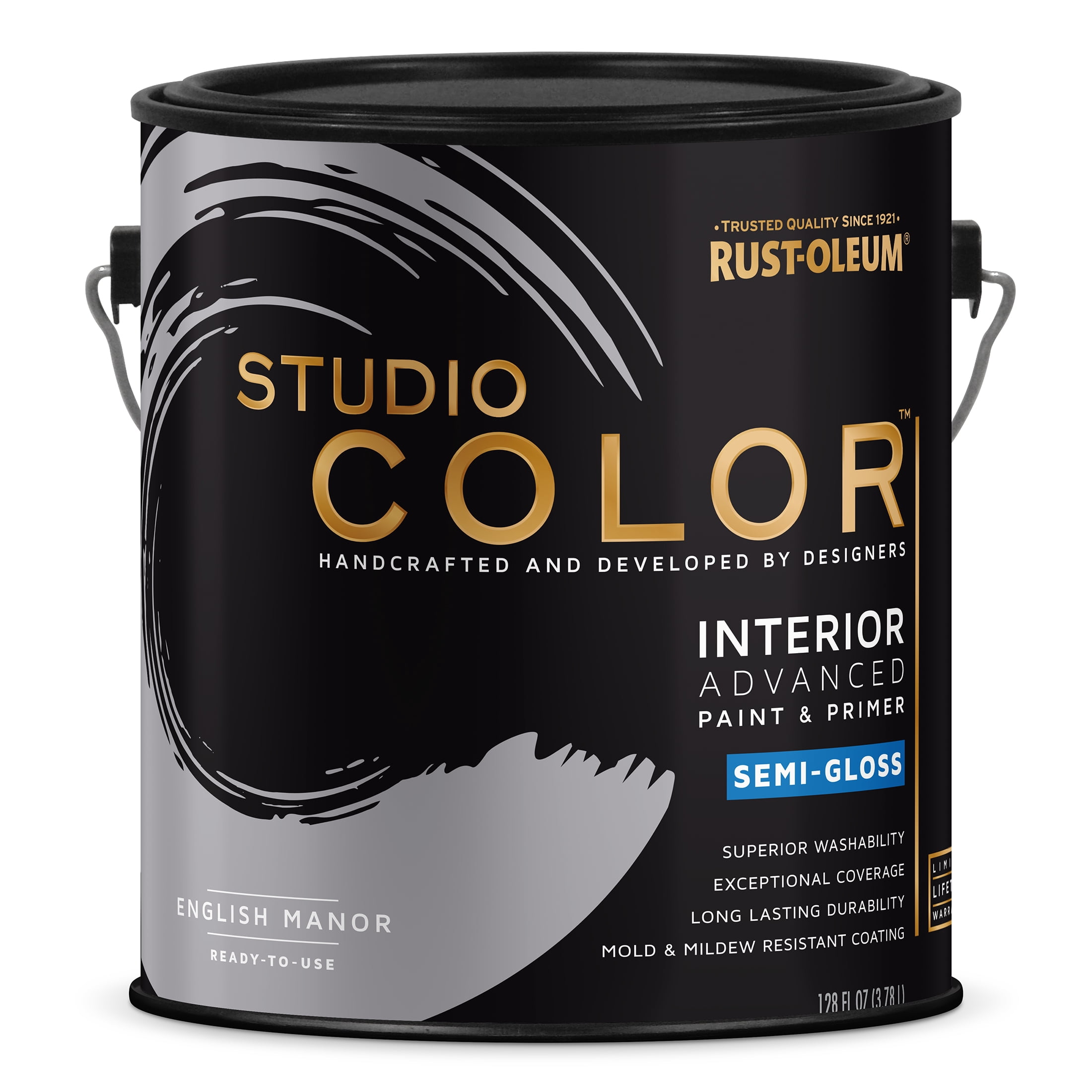 English Manor, Rust-Oleum Studio Color Interior Paint + Primer, Semi-Gloss Finish, Gallon