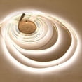 thumbnail image 5 of LEDwholesalers 12V 50W COB High-Output 90-CRI Dot-Free Uniform Glow 16.4-ft Flexible Ribbon 2400-LED Strip Light Kit with Power Supply and DC Dimmer, Neutral-White 4000K, 20118NW+DCP, 5 of 5