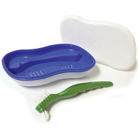 Archtek Maintenance Kit with full-sized Denture Brush, Amber 1 ea