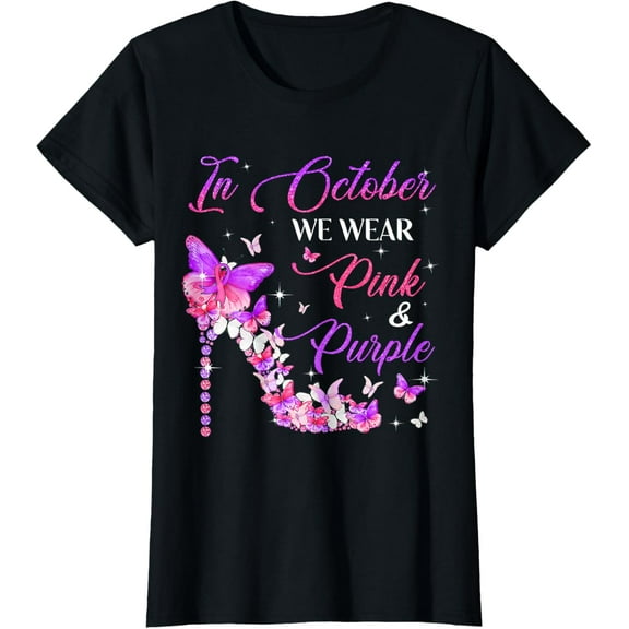 t-shirt Butterfly Domestic Violence & Breast Cancer Awareness T-Shirt.