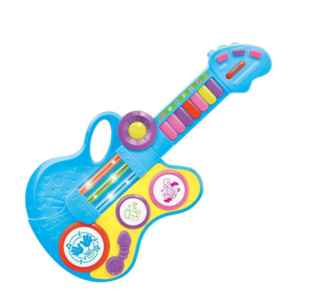 toy guitar with strap