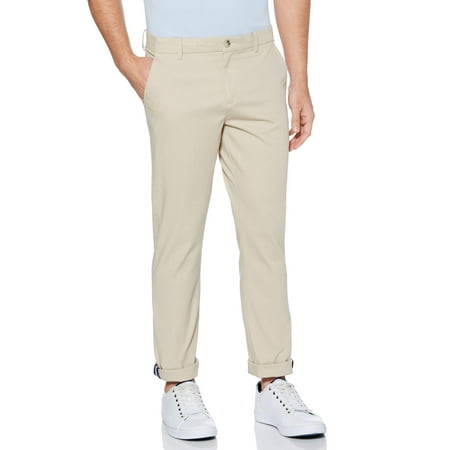 Perry Ellis Men's Slim Fit Stretch Wrinkle Free Soft Chino