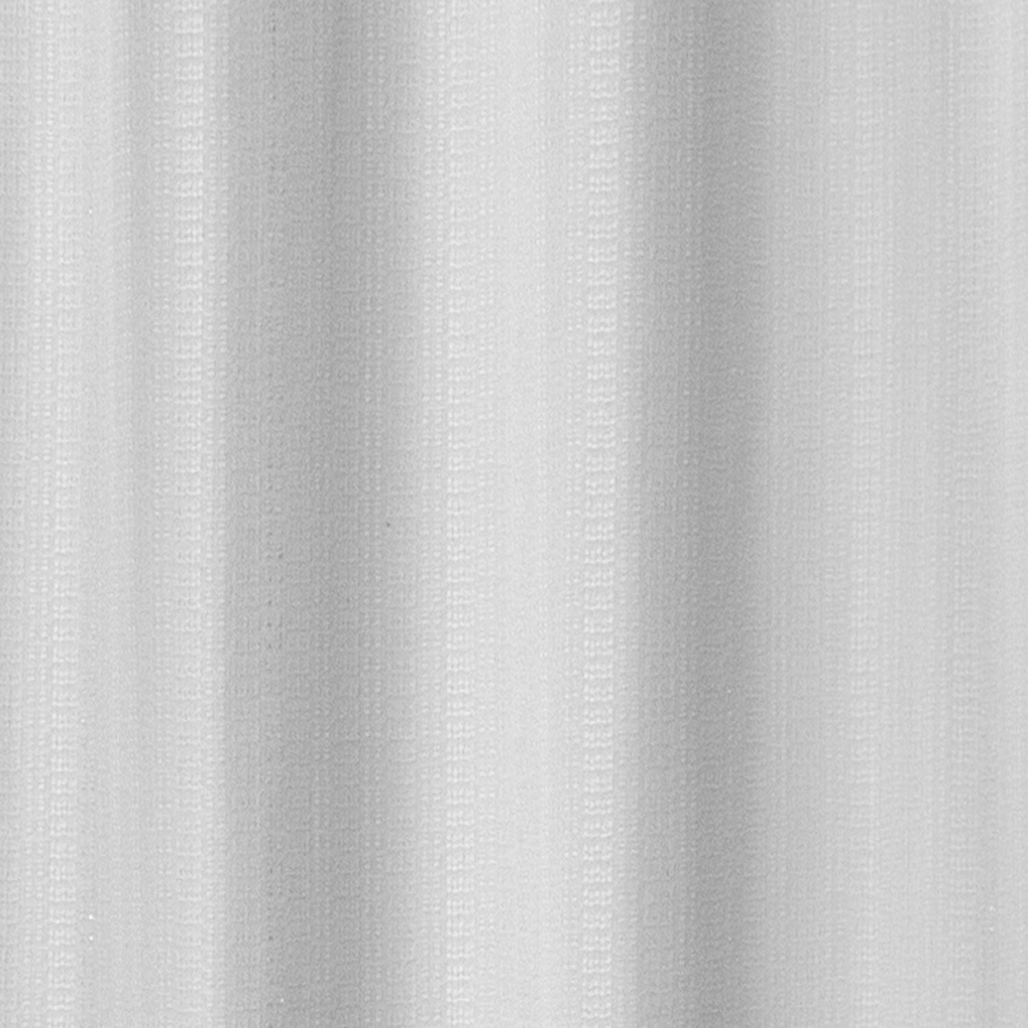 Rideau de douche en tissu scintillant Mira Home Trends, blanc et argent Rideau douche scintillant