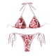 thumbnail image 4 of WILLBEST Trajes de Baño E Traje de Baño Para Mujer, Conjunto de Tankini Con Estampado Floral, Top de Bikini Con Cuello y Parte Inferior A Juego, Atuendo de Playa Para Verano, 4 of 4