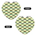 thumbnail image 2 of Goofa Turtle On Skateboard Pattern Pocket Mirror, Portable Makeup Mirror,Travel Makeup Mirror,Dual-Sided Compact Mirror,Gift Makeup Mirror-Heart Shape, 2 of 9