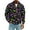 Black, variant on Mardi Gras Shirt Men 1/4 Zip Up Plus Size Mask Printed Sweatshirts Stand Collar Long Sleeve Tops Novelty Carnival Outerwear,Fluorescent Green 4XL