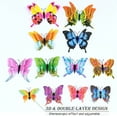 thumbnail image 7 of 3D Butterfly Wall Decor, 24 Pcs Butterfly Decorations, Adhesive & Magnet Butterfly Stickers, Waterproof Removable DIY Mural Wall Stickers for Party Decorations Locker Decor Refrigerator Decal, 7 of 7