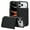 Black, variant on Allytechgroup Flip Wallet Case for iPhone 17 Pro Max with Card Slots, Premium PU Leather [RFID Blocking] [Double Magnetic Button] Kickstand Shell, Shockproof Anti-Fall Protective Case, Black
