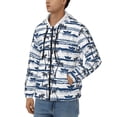 thumbnail image 3 of Goofa Palm Tree Pattern Mens Full-zip Hoodie, Zip-up Pullover Hooded Sweatshirt, Kangaroo Pocket Hoodie Ideal for Daily Wear, Travel, and Home-Large, 3 of 5
