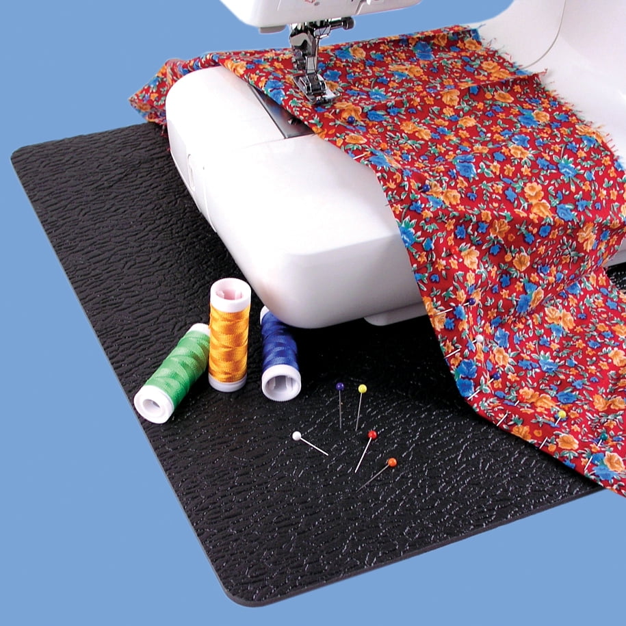 Stay-In-Place Machine Mats - 2 Piece Set - 11 x 14 & 15 x 18 - Sewing  Machine and Serger Mats - Calms Vibration and Dampens Noise. Made in USA. 